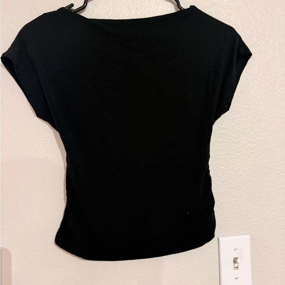Classic Black backless Women's Top